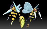 Pokemon Beedrill Mega Evolution | 3D