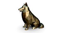 collie low poly | 3D