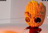 Angry baby groot from guardians of the galaxy | 3D