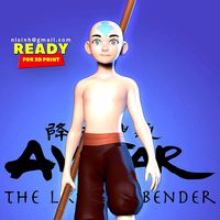 Aang - The last airbender Fanart | 3D