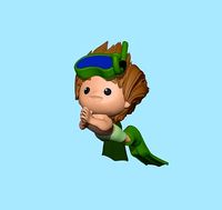 Cute Swimmer | 3D