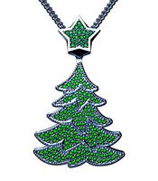 3D model of Cristmas Tree with diamonds | 3D