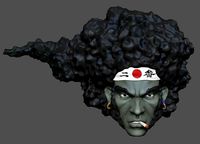 Afro Samurai headsculpt | 3D