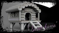Hamster Mouse Home Cabin playhouse Pet house | 3D