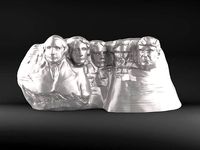 Mount Rushmore featuring Trump | 3D