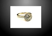diamond solitary engagement -CG328 | 3D