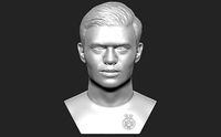 Erling Haaland bust 3D printing ready stl obj formats | 3D