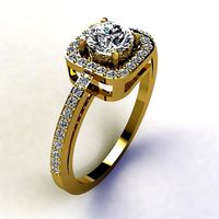 Woman Ring 3d Pring Model | 3D