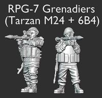 Modern Russian RPG-7 Grenadiers - 28mm wargaming miniatures | 3D