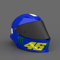 Valentino Rossi Helmet MOTOGP Ready to Print STL File | 3D