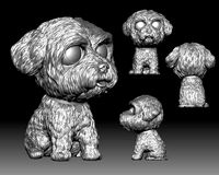 Maltese Bichon dog Funko Pop style 3D printable | 3D