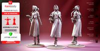 Aerith Gainsborough 3D Printing Figurine | Assembly