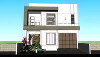 Rumah 3 lantai di tanah Ramp