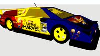 Marvel Captain Marvel Car Modified