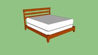 Bed 80x72x8 with matress and box spring