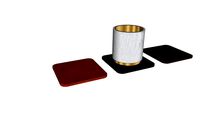 Coaster cup leather tatakan gelas
