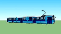 Straßenbahn 8-achsiger Gelenktriebwagen - fiktiver SL79