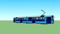 Straßenbahn 6-achsiger Gelenktriebwagen - SL79 Oslo