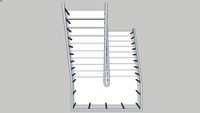 Modern U shaped Stair Case
