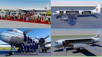 ALITALIA 1953-1957: Convair 440 & Douglas DC-6B and sorelle FONTANA UNIFORM(1950-1959).