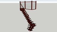Escalier 1/4 tournant
