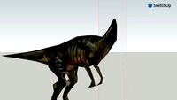 unfrilled dilophosaurus body