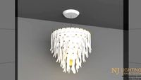 Cutlery 320 (W) Chandelier lighting Nj Lighting(v-ray)