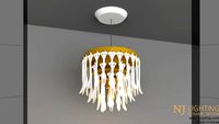 Cutlery 230 (G) Chandelier lighting Nj Lighting(v-ray)