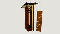 Fumoir Smokehouse Räucherofen aus Holz Savustin Røgeovn Коптильня Rookoven Fumador Fumante Wędzarka