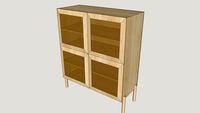 Chest of drawers with Viennese braid