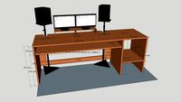 Bureau audio Guillaume rainures +5mm