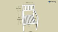 Stackable chair jointed