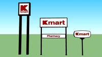 Kmart Pylon Signs (Current Logo)