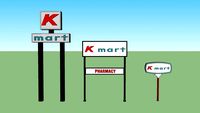 Kmart Pylon Signs (Original Logo)