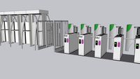 passages de validation, portiques de sortie RATP