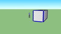 container 20ft lis biru