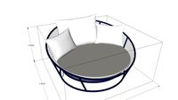 Linha Escuna - Chaise (180x89) Tidelli