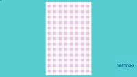 PLAYMAT RETANGULAR VICHY LILÁS - MIMOO TOYS