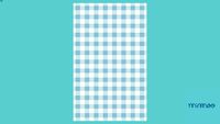 PLAYMAT RETANGULAR VICHY AZUL GRIZIO - MIMOO TOYS
