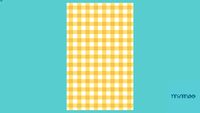 PLAYMAT RETANGULAR VICHY AMARELO GRÃO - MIMOO TOYS