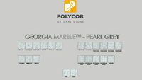 GEORGIA MARBLE - PEARL GREY - Polycor Paver Layout Designs - Natural Stone