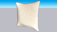 Coussin en lin beige motifs graphiques dores 50x50