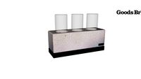 182079#Cachepot Concreto Base Preta