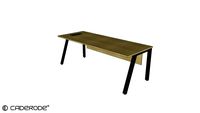 Mesa Gerente Simples c/ Pé Trapezoidal - 2100x800