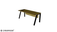 Mesa Gerente Simples c/ Pé Trapezoidal - 1800x700