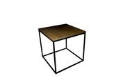 Linteloo Log side table (White Wash Oak - 40x40xH40cm) by Roderick Vos