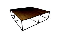 Linteloo Log coffee table (120x120xH32cm) by Roderick Vos