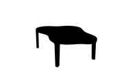 Linteloo Isola Dining table (Large - Anthracite) by Roderick Vos
