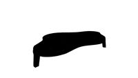 Linteloo Isola Coffeetable (Large - Anthracite) by Roderick Vos