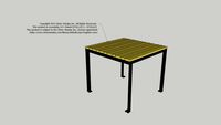 CAMT-33-W Reverie Wood Slat Table